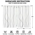 thumbnail image 2 of Grey Gradient Line Curtains-blackout Curtains Bedroom Decor Living Room Darkening Grommet Window Drapes 2 Panels Set 52"x 84", 2 of 2