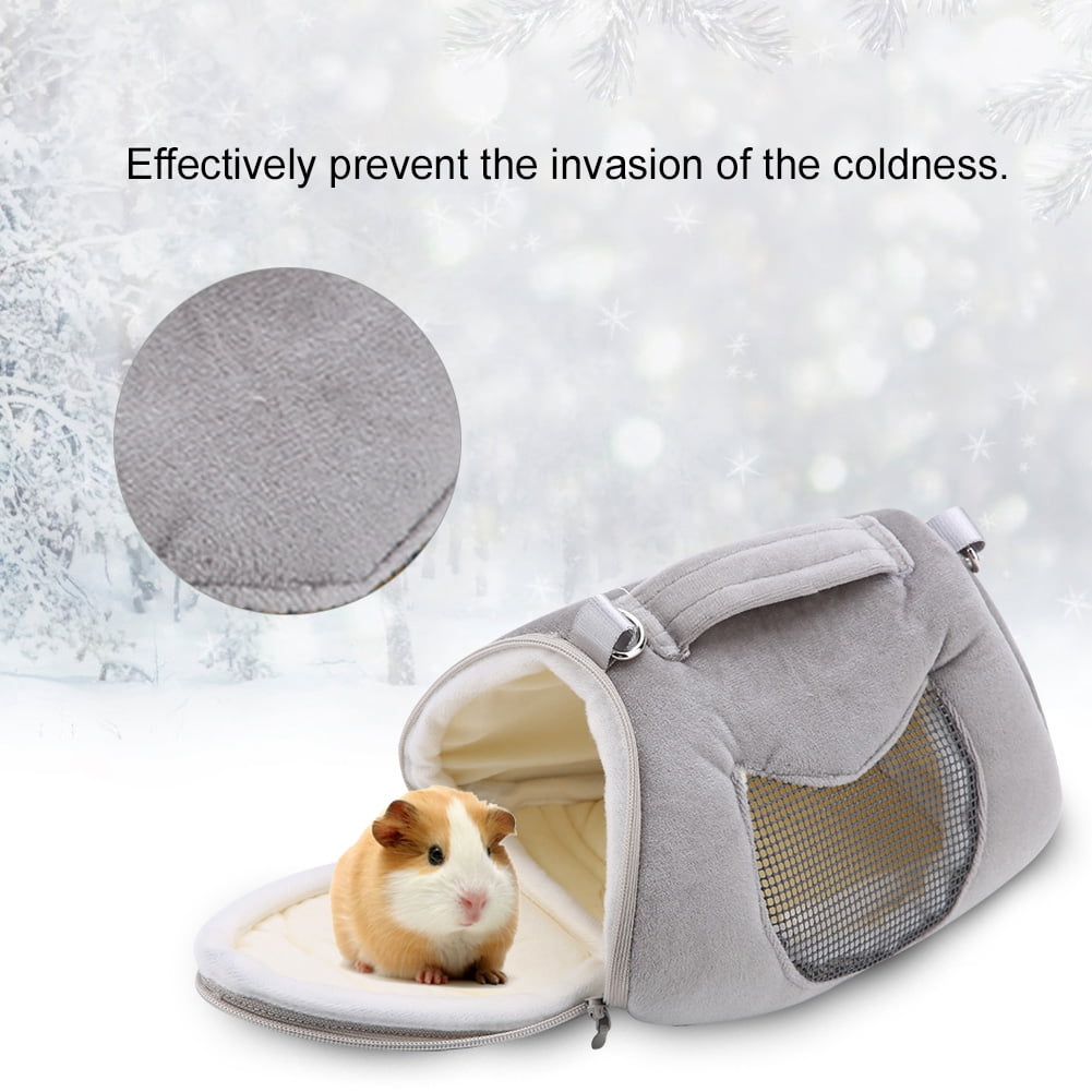 Qiilu Breathable Pet Small Animal Carrier Hamster Travel Bag Reptile