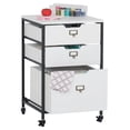 thumbnail image 6 of Charcoal/White 27" H 3-Drawer Mobile Storage Organizer Cart for Bathroom, Kitchen, , Home Office or Laundry Rooms, 6 of 6
