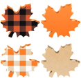 thumbnail image 2 of HANDIED Desktop dress up 4 Pieces Fall Tray Decor Fall Maple Table Wooden Sign Thanksgiving Maple Leaves Table Decoration For Staining Home Desk, 2 of 9