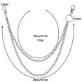 thumbnail image 3 of Cadenas de jeans de 4 piezas con cierre de langosta, cadena de billetera de metal para llaves, billetera, jeans, bolso, 3 of 5