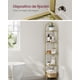 thumbnail image 4 of VASAGLE Estantería Esquinera de 5 Niveles, Librería, Estantería para Baño, Soporte para Plantas, Vidrio Templado, Moderno, para Salón, Cocina, Dorado Metálico, 4 of 5
