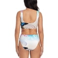 thumbnail image 3 of Daiia Butterfly In Blossoms Zen Women's Bikini Set Two Piece Swimsuit High Waisted Bikini Adjustable Straps Bikini Perfect for Beach, Pool, and Summer Vacation-XX-Large, 3 of 9