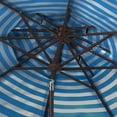 thumbnail image 3 of SAFAVIEH Athens 9' Market Double Top Crank Patio Umbrella, Baby Blue/White, 3 of 6
