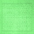 thumbnail image 1 of Ahgly Company Indoor Square Oriental Emerald Green Traditional Area Rugs, 4' Square, 1 of 4