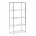 thumbnail image 2 of Honey-Can-Do SHF-01913 5-Tier Adjustable Shelving System, 16-Inch by 36-Inch by 72-Inch, Chrome, 2 of 4