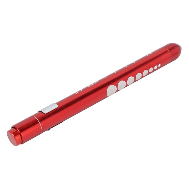 Portable Medical Inspection Pen Lamp, Bright Acrylic Bulb, Portable Design, Easy On Off, Built In Ruler, Pupil Comparison Chart for Nurses Doctor, Physical Reversal Technology