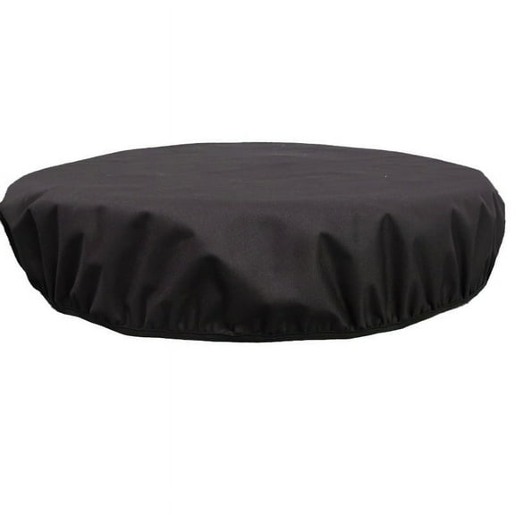 Fire Pit Cover For Outdoor Patio Waterproof And Fireproof Fits Round Fire Pits Ideal For Gas Fireplaces Black 40xH4inches
