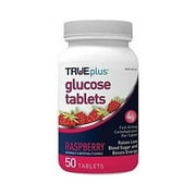 TRUEplus Glucose Tablets 4g Raspberry 50ct [ 3 Pack ]