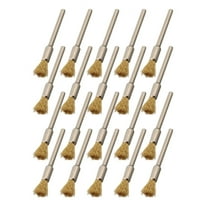 20Pcs 5Mm Brass Rotary Wire Wheel Pencil Polising Brushes For Power Drill Tool