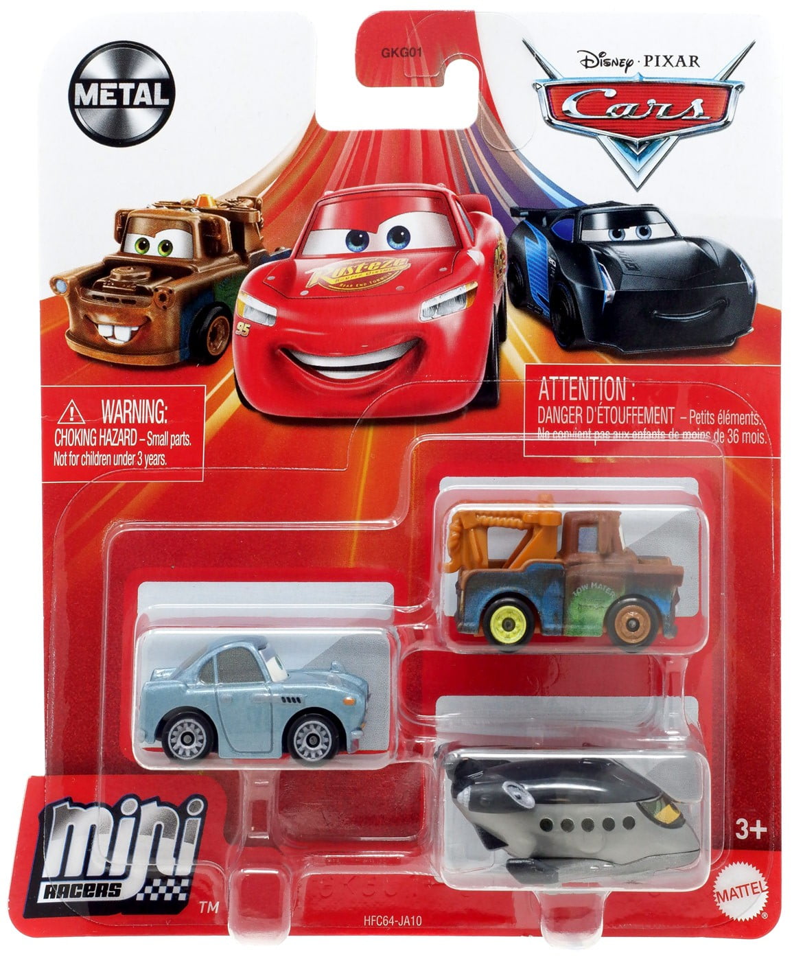 Disney / Pixar Cars Die Cast Metal Mini Racers Finn McMissile, Mater