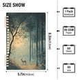 thumbnail image 2 of FORMRS 1-Subject Spiral Notebook 8" x 5" College Ruled 60 Refillable Sheet A5 Hard Cover, 2 Pack, Retro Forest, 2 of 7