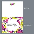 thumbnail image 4 of Darling Souvenir Floral Design Wedding Thank You Greeting Cards Pack Of 100 Pcs With White Envelopes, 4 of 6