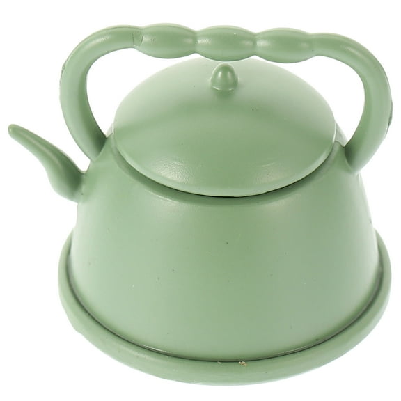 FONDOTIN Retro Style Mini Metal Teapot Decor Set Vintage Home Decoration