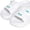White, variant on WDLGRBS Women's Cool Shoes with Cute Cat Logo, Waterproof and Anti-Slip EVA Flat Sandals,Black,S