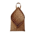 thumbnail image 2 of Handwoven Wall Hanging Basket, Natural Flat Woven Storage Pouch for Entryway Kitchen, Farmhouse Decor, 2 of 3