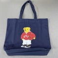 thumbnail image 3 of Bolso de compras con estampado de dibujos animados populares de Letian con espejo cruzado y oso, bolso de hombro, bolso de lona portátil, 3 of 6