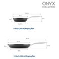 LouZub Onyx Collection 6Piece Nonstick Frying Pan Skillet Set, PFOA