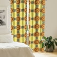 thumbnail image 2 of Ambesonne Mandala Curtains, Vibrant Yellow, Pair of 28"x63", Yellow Black Ruby, 2 of 5