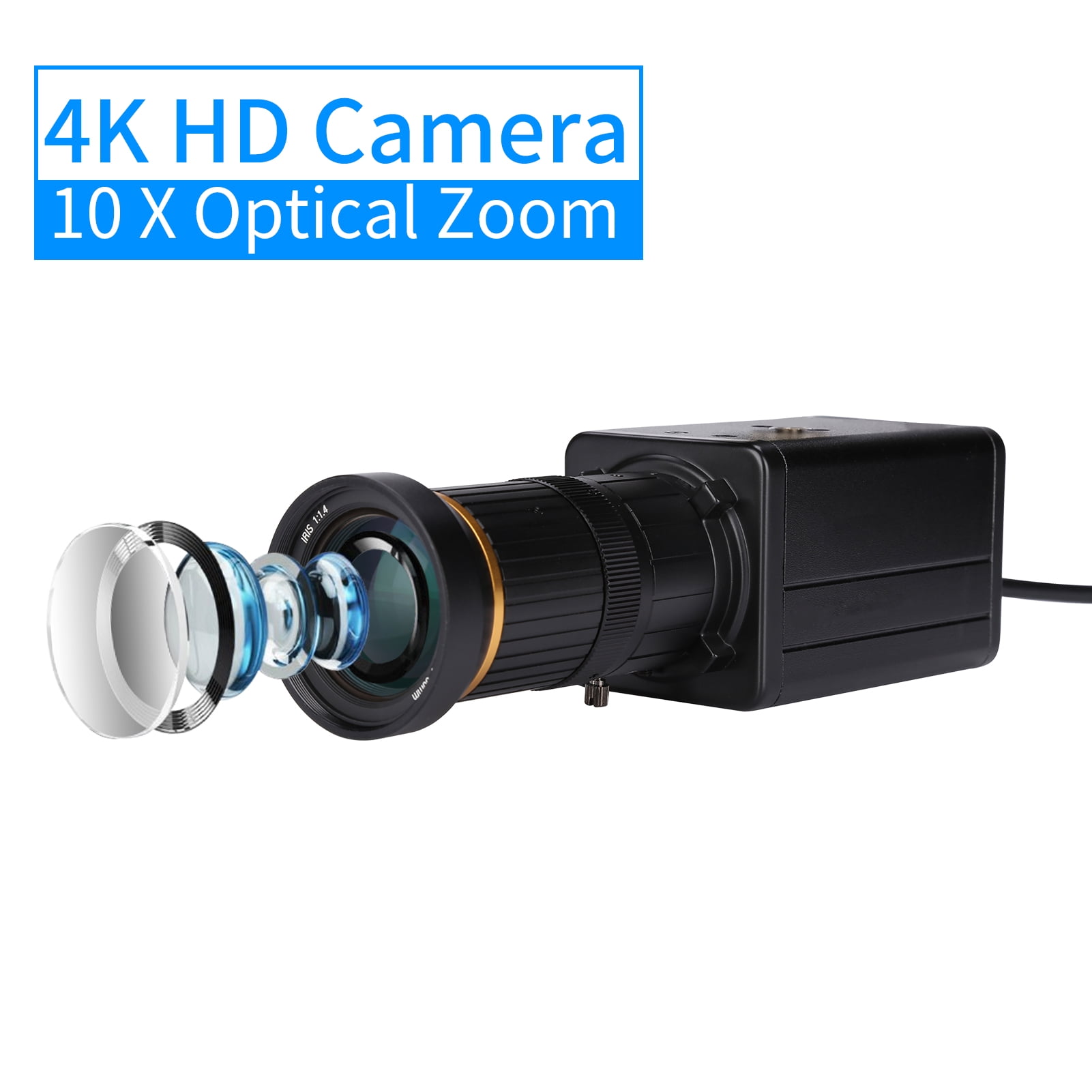 Webcam,10x Optical Manual Play With Camera Computer 4k Camera Manual Auto Compensation Conference Online Comaptible With Window Auto Compensation Comaptible With Video Conference Dsfen