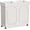 White, variant on Povrgive Dog Proof Kitchen Trash Can, Wood Farmhouse Double 13 Gallon Trash and Recycle Bin Combo with Lid, Black