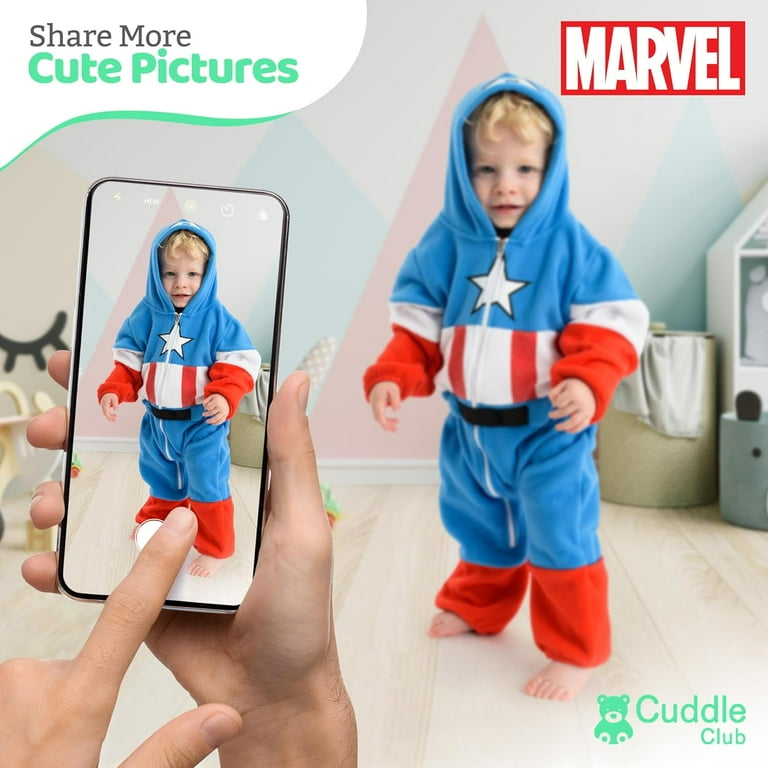 Cuddle Club One Piece Romper Hooded Fleece Onesie Jumper for Baby