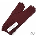 thumbnail image 3 of Burgundy Mid Arm Stretch Gloves 13” Long for Party Prom Wedding Dress, 3 of 4