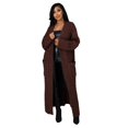 thumbnail image 1 of Suéter largo de manga larga informal sexy de moda europea y americana para mujer de otoño e invierno, 1 of 5