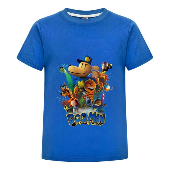 Dog Man Comic Explosion Design Shirt – Boys Girls Kids T-Shirt Graphic Tee Top with Heroic Comic Vibe