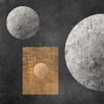 thumbnail image 3 of Orlov, Irena 12x12 Black Modern Framed Museum Art Print Titled - Geometry Mystery Moon V, 3 of 5