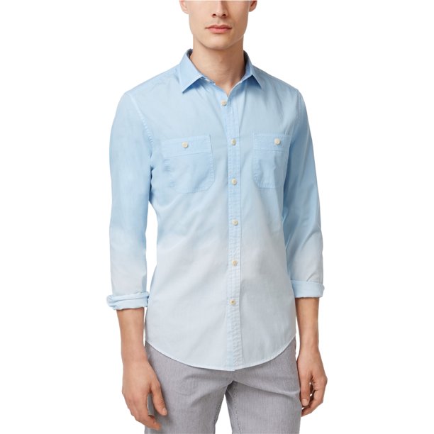 Camisa de Botones Tommy Hilfiger Burke Fade para Hombre Azul X-Large