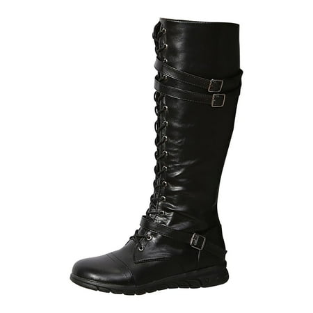 

BELLZELY Womens Shoes Sandals Clearance Winter Boots for Women Shoes Low-Heel Comfortable Outdoor Non-Slip Outdoor Mid-Calf Boots