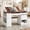 Walnut+White, variant on Advwin Adjustable Drafting Table with Storage & Power Outlet, Tiltable Drawing Desk with 4 Drawers, Removable Shelves, Craft Desk for Painting, Sewing, Home, Studio, Office & Hobby Room, Walnut+White