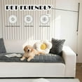thumbnail image 3 of Paw Lounge Plush Pet Couch Cover - Paw cart Waterproof Sofa Protector for Dogs & Pets, Washable Anti-Slip Cover for 3 Cushion Couch, Sectional (White, Small (1-Seater) — 24 x 48 inches), 3 of 8