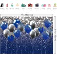 thumbnail image 3 of JM Fondos azules y plateados de 150x210 cm, utilizados para el baile de bodas de Orlando, fondo de fotografía de fiesta de cumpleaños brillante, globo azul gris plateado, estudio de decoración de fiesta de cumpleaños para niños JM, 3 of 5