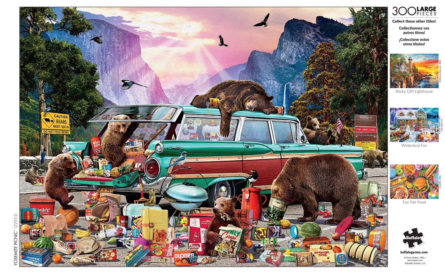 Buffalo Games 300-Piece Yosemite Picnic Jigsaw Puzzle