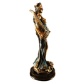 thumbnail image 3 of 2Pcs Blindfolded Fortuna Statue Ancient Greek Roman Goddess of Fortune Vintage Blue Luck Sculpture Luck Decorations Home, 3 of 5