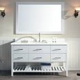 thumbnail image 2 of Ariel G061s Shakespeare 61" Free Standing Vanity Set - White, 2 of 6