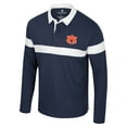 thumbnail image 2 of Men's Colosseum  Navy Auburn Tigers Too Cool For School Long Sleeve Polo, 2 of 3
