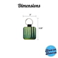 thumbnail image 5 of Forest Trees Wilderness Enchanted Faux Leather Square Keychain, 5 of 7