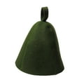 thumbnail image 2 of Sauna Hat Anti Heat Russian Bath Hat Russian Banya Banya para mujeres de baño de spa Verde oscuro, 2 of 8
