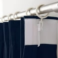 thumbnail image 6 of CHRUI Pinch Pleat Solid Thermal Insulated 95% Navyout Patio Door Curtain Panel Drape for Traverse Rod and Track, Navy 150" W x 84" L (One Panel), 6 of 8