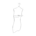 thumbnail image 1 of Swimsuit Hanger Traje de baño Hegida de colgilla resistente Bikini Bikini Hangering Hanger para boutiques Armario de vestuario para niños Adultos plata, 1 of 8