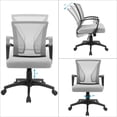 thumbnail image 7 of Homall Mid Back Office Chair Computer Ergonomic Mesh Chair Adjustable Mesh Chair with Armrest, Gray, 7 of 7