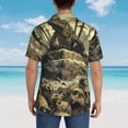 thumbnail image 3 of Lsque Epic Dragon Skull Scene pattern Hawaiian Shirt for Men, Unisex Summer Beach Casual Short Sleeve Button Down Shirts-3X-Large, 3 of 9