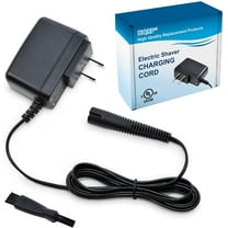 HQRP AC Adapter Power Cord for Braun Silk-Epil 7 - Legs & Body, Legs Xpressive, Winter Rescue Model 7180 7185 7280 7285 7380 7385 7480 7580 7680 Type 5376 Epilator Hair Remover   Cleaning Brush