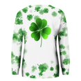 thumbnail image 4 of Staron Clearance Sale Womens St Patricks Day Sweatshirt Irish Shamrock Shirts Long Sleeve Tops Crew Neck Pullover Tops Flowy Basic Raglan Sleeve T-shirt, 4 of 5