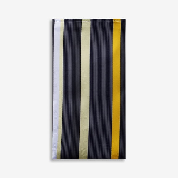 Steel Yellow with a Twist Pocket Square