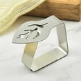 thumbnail image 3 of TUOBARR New Stainless Steel Tablecloth Tablecloth Clip Leaf Thickened Dining Table Clip, 3 of 5