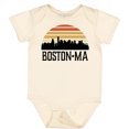 thumbnail image 3 of Inktastic Boston Massachusetts Skyline Sunset Boys or Girls Baby Bodysuit, 3 of 5